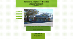 Desktop Screenshot of hansensapplianceservice.com